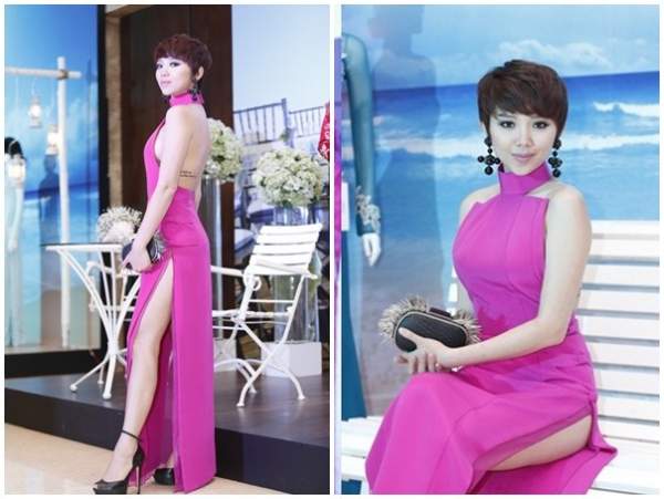 Người đẹp Việt kém duyên khi vô tư diện váy xẻ cao 4