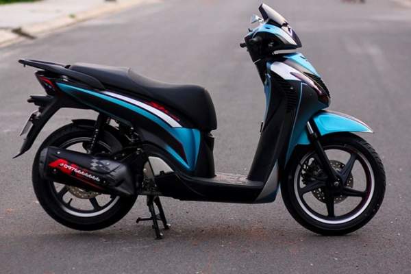 Honda SH biển ngũ quý 1 sơn phối màu ở Sài Gòn 6