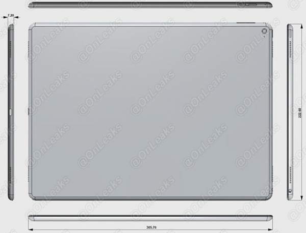 iPad Pro rò rỉ thiết kế mỏng 7,2 mm, có 4 loa stereo
