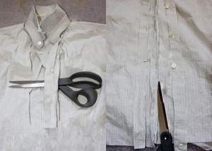 Cách may áo sơ mi bèo nhún tuyệt đẹp từ áo cũ của bố 2