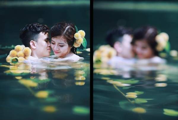 Ảnh cưới dưới nước tại Tràng An của cặp đôi Hà Thành 8