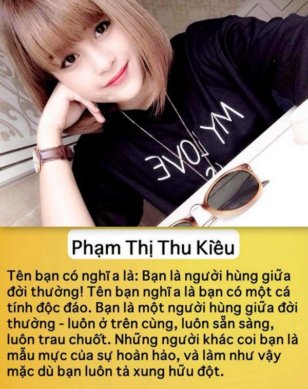Đoán tính cách qua tên thật của các hot teen Việt 8