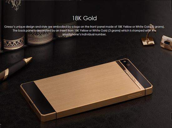 Điện thoại mạ vàng 18k Regal Gold tinh xảo 2