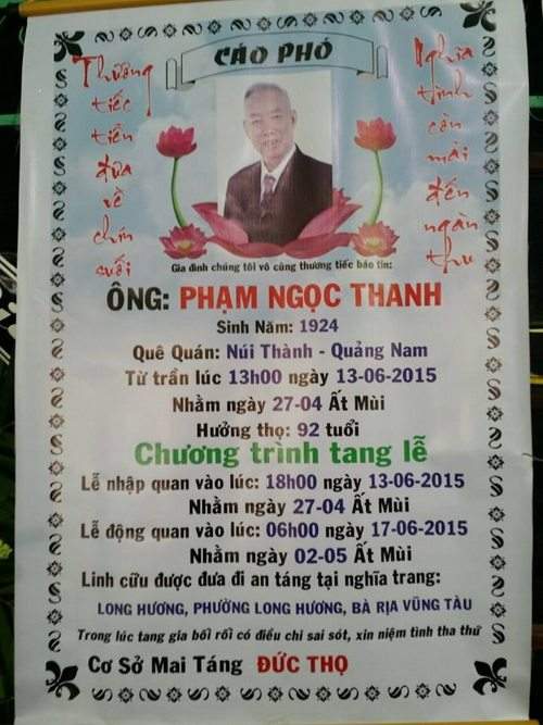 Ngọc Sơn đau buồn khi cha qua đời ở tuổi 95 9