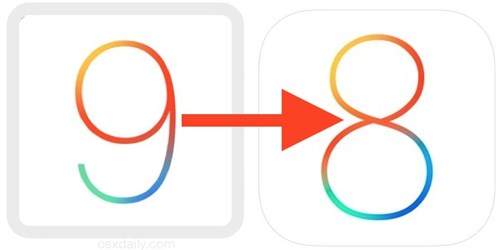 Cách hạ cấp từ iOS 9 beta xuống iOS 8