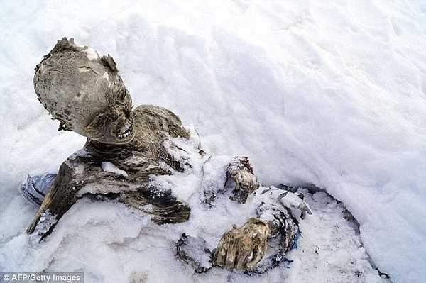 Bí ẩn xác ướp trong sông băng trên núi 4
