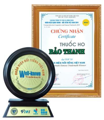Thuốc ho Bảo Thanh – Nhãn hiệu nổi tiếng Việt Nam 2015 2