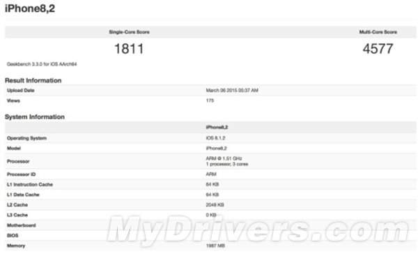 iPhone 6S dùng chip A9 ba nhân, RAM 2GB 2