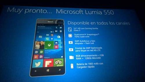 Rò rỉ chi tiết Microsoft Lumia 950, Lumia 950 XL, Lumia 550 2