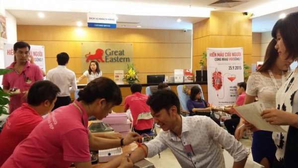 Great Eastern tổ chức chương trình hiến máu tại chi nhánh Hà Nội 2