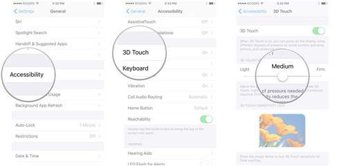 Cách thiết lập độ nhạy 3D Touch trên iPhone 6S 2