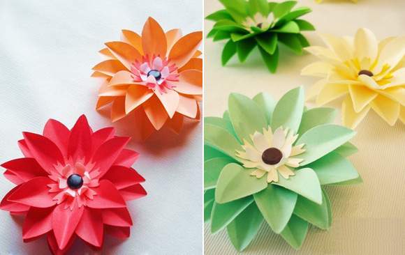 2 cách làm hoa giấy tuyệt đẹp mà dễ như "ăn kẹo" 4