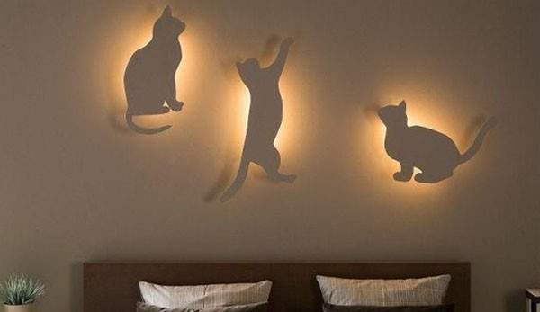 Cuối tuần tự làm đèn ngủ hình chú mèo nhìn thích mê 9