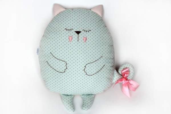 Cách may gối handmade hình mèo béo ôm thật "đã tay" 11