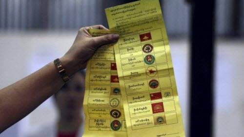 Ảnh: Toàn cảnh cuộc bầu cử lịch sử tại Myanmar 7