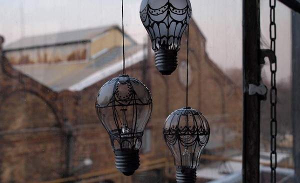 Ý tưởng trang trí quán cafe bằng bóng đèn cực độc 8