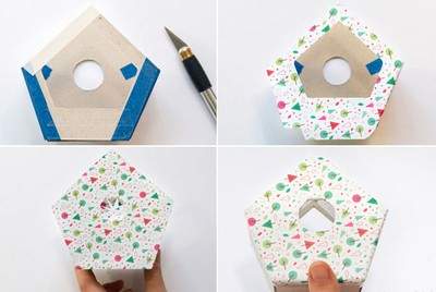 Cách làm ngôi nhà bằng giấy độc đáo mà đa năng 4