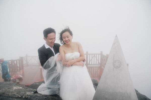 Màn chụp ảnh cưới trên đỉnh Fansipan dưới cái lạnh 1 độ C 3