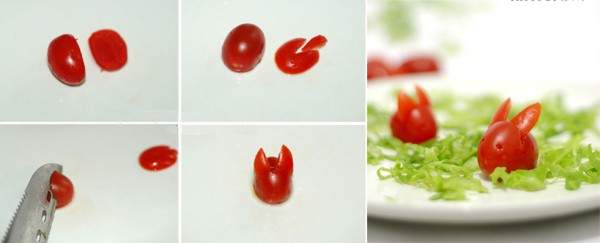 Cách tỉa cà chua để trang trí món ăn dịp Tết cực đẹp mắt 4