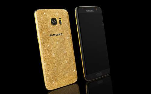 Samsung Galaxy S7 mạ vàng 24 karat lấp lánh 2