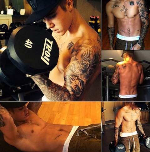 Hành trình 5 năm tạo cơ bắp 6 múi của Justin Bieber 9