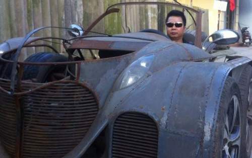 Xuất hiện xe 5 bánh tự chế quái dị ở Việt Nam 7