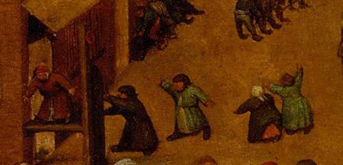 Hình ảnh những trò chơi thời ấu thơ trong bức vẽ 500 năm tuổi 7