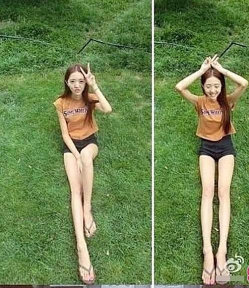 Cô gái sở hữu đôi chân dài quái dị như photoshop 9