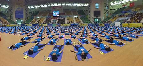 Tín đồ yoga Hà Nội nhộn nhịp hội tụ và khoe tài 6