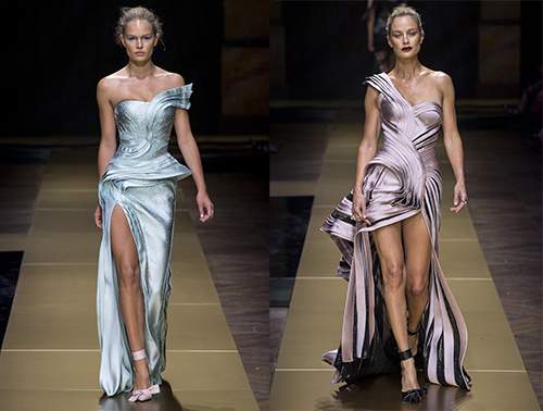 Những nếp gấp mượt mà trên váy đầm cao cấp Atelier Versace 39