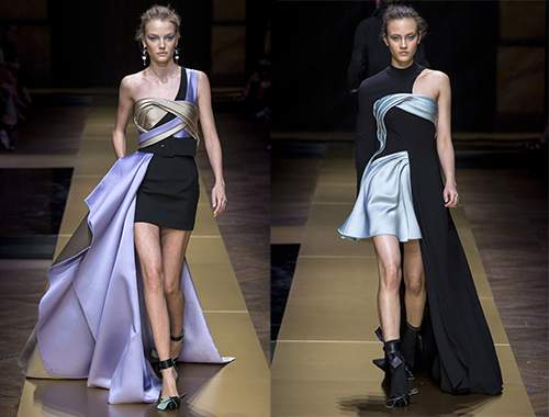 Những nếp gấp mượt mà trên váy đầm cao cấp Atelier Versace 12