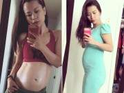 Bà mẹ bỗng nổi tiếng vì mang thai 38 tuần vẫn có múi bụng 19
