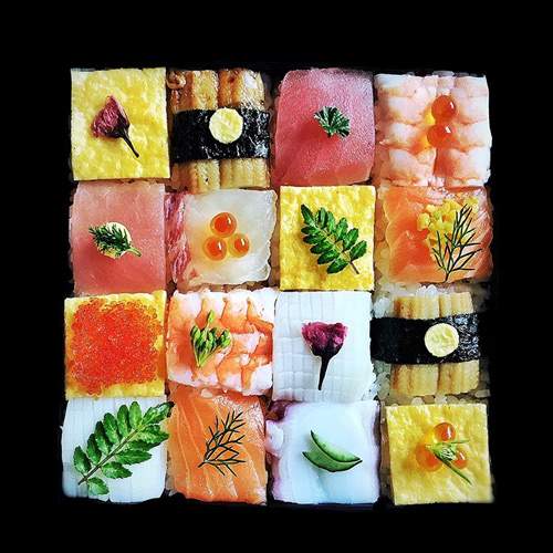 Từ sushi miếng, người Nhật chuyển sang mê mẩn sushi ghép hình 12