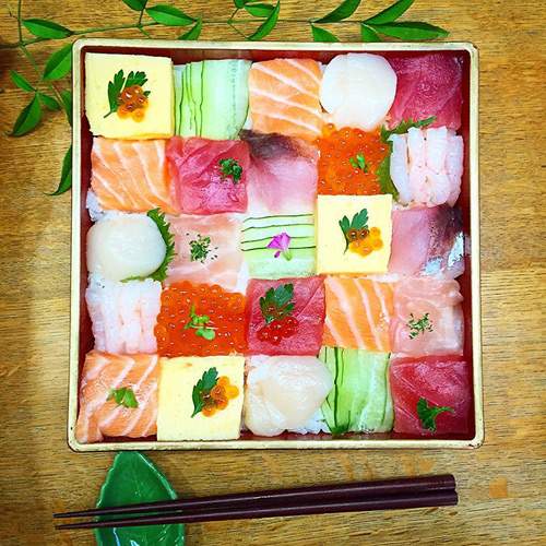 Từ sushi miếng, người Nhật chuyển sang mê mẩn sushi ghép hình 21
