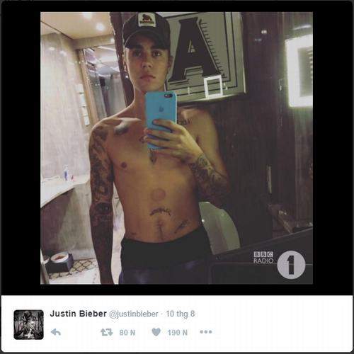 Loạt ảnh cơ bắp của Justin Bieber khiến fan nữ phát sốt 2
