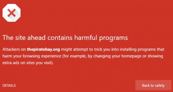 Google xem Pirate Bay là một website độc hại 2