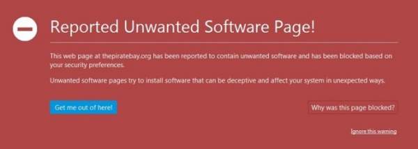 Google xem Pirate Bay là một website độc hại 3