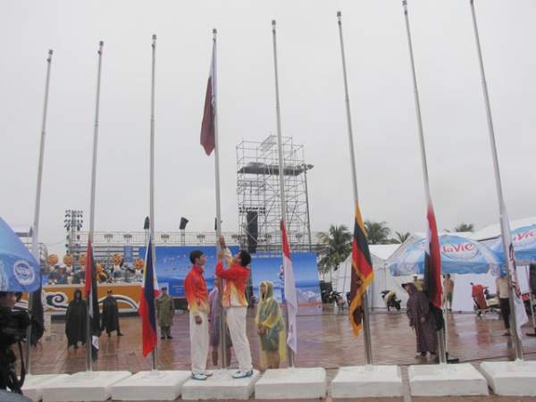 Thượng cờ các nước tham dự ABG 5 tại Đà Nẵng 3
