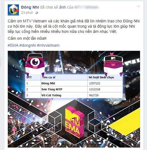 Đông Nhi "vượt mặt" Sơn Tùng, đại diện Việt Nam tranh tài tại MTV EMA 2016 3