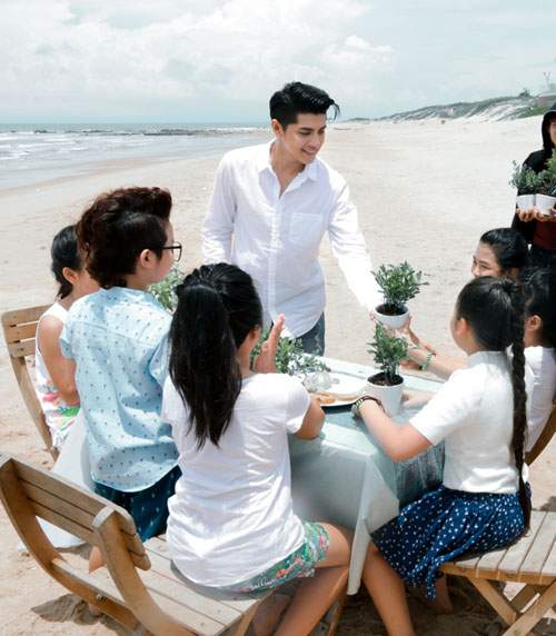 Noo Phước Thịnh cùng học trò quay MV bảo vệ môi trường 6