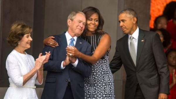 Vợ chồng Obama, Bush hội ngộ tại lễ khai trương bảo tàng về người da màu 12