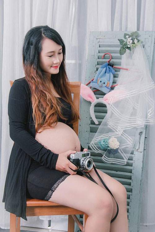 Tăng 18kg khi mang bầu, mẹ 9x vẫn xinh lung linh 24