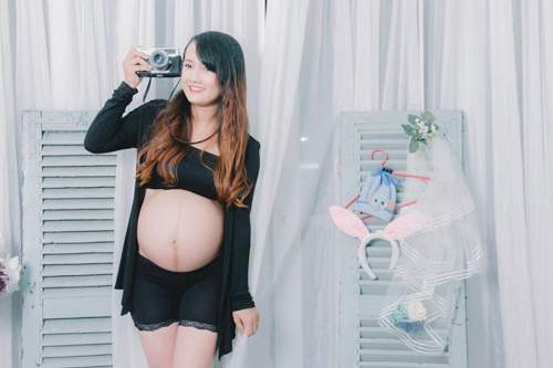 Tăng 18kg khi mang bầu, mẹ 9x vẫn xinh lung linh 27