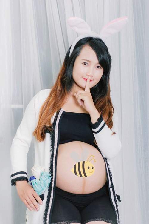 Tăng 18kg khi mang bầu, mẹ 9x vẫn xinh lung linh 39