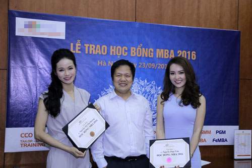 Á hậu Thụy Vân, MC Thu Hương nhận học bổng MBA ở mức cao nhất 9