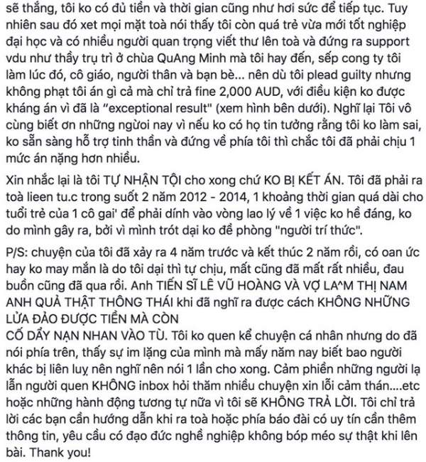 Thêm trường hợp tố vợ chồng quán quân Olympia 2005 chuyện tiền bạc? 4