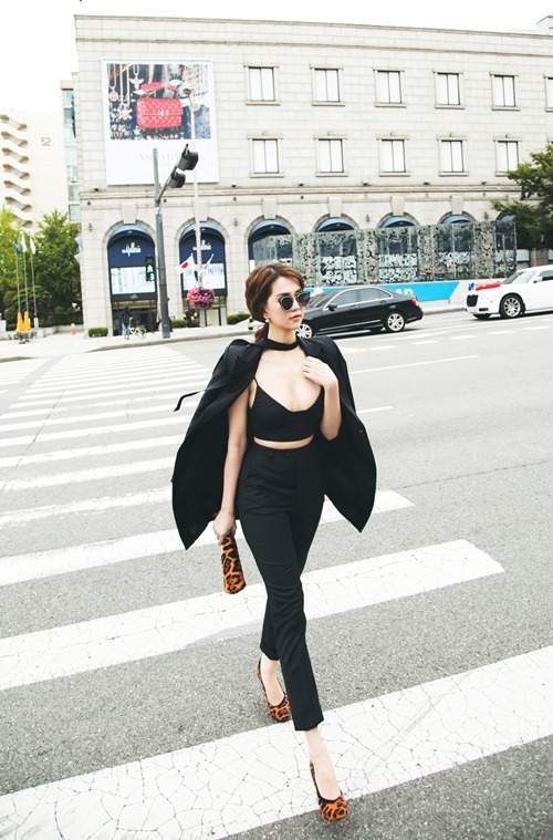 Ngọc Trinh tự tin "đánh bật" gái Hàn khi dạo phố Seoul 6
