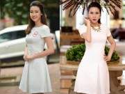 Mặc áo dài và quần jeans tại Hồ Gươm, hoa hậu Đỗ Mỹ Linh bị fan vây kín 22