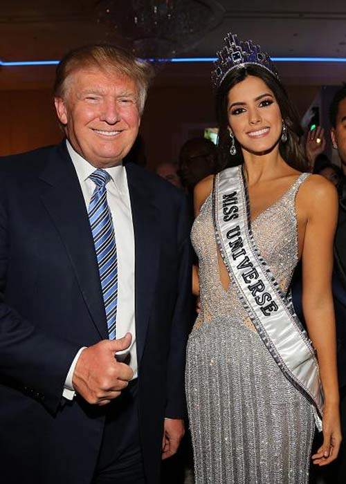 Ông Donald Trump và những lần bị "bao vây" bởi hoa hậu 10