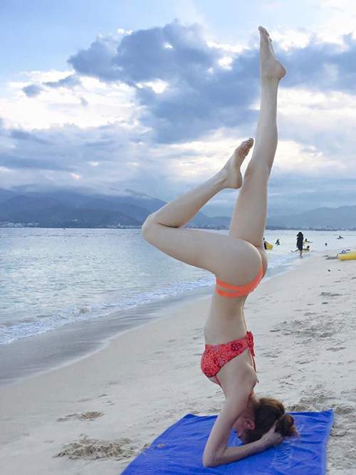 Sao Việt mượn các tư thế Yoga "khó nhằn" để khéo khoe body đẹp 3